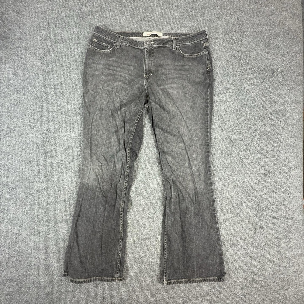 Mossimo Jeans Womens 22W Gray Medium Wash High Rise Bootcut Stretch Denim Plus